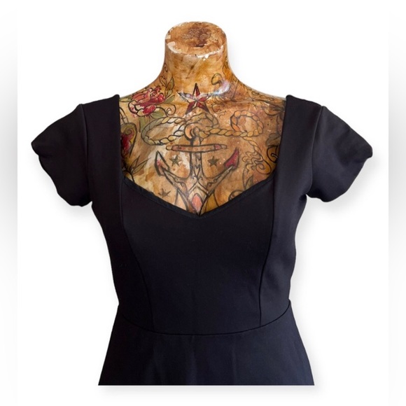 Urban outfitters, Maria, Black dress, V-neck, XS - Picture 2 of 8